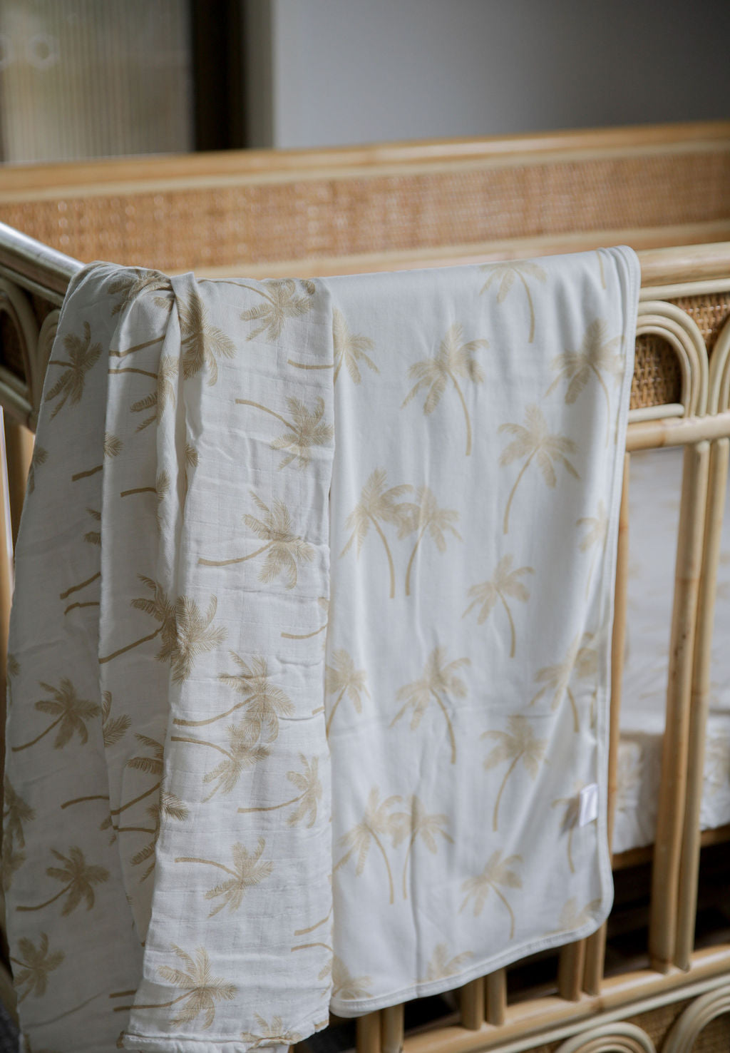 Organic Jersey Wrap - Palm Tree