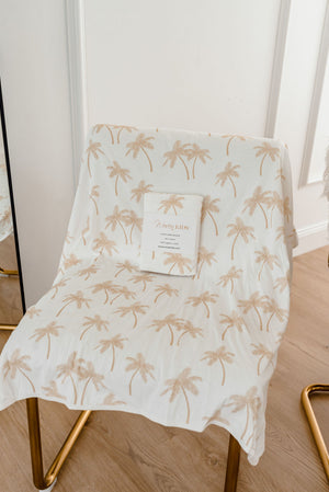 Organic Jersey Wrap - Palm Tree